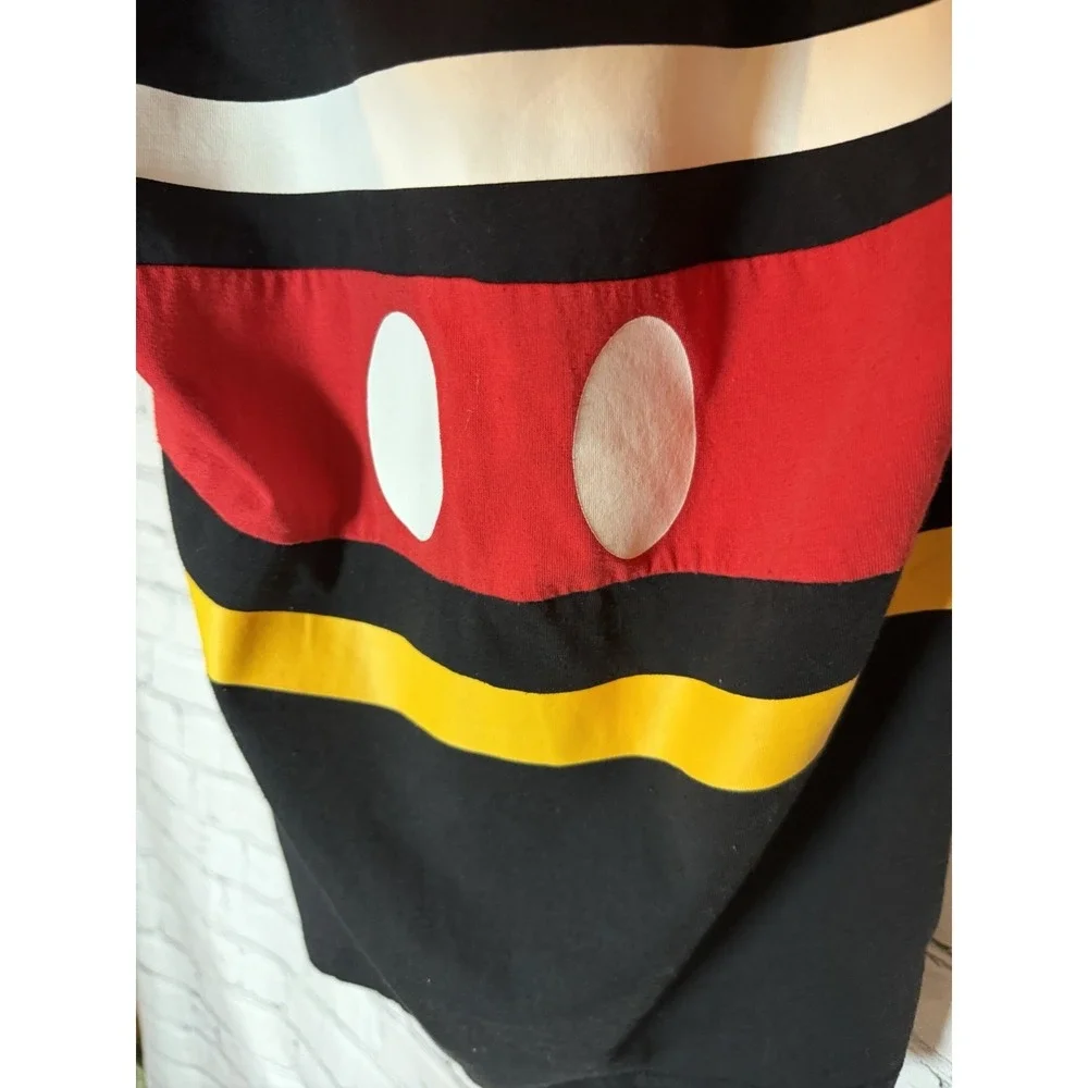 Mickey Short Sleeve‎ Pullover Hooded With Ears Shirt Disney Park Youth Small